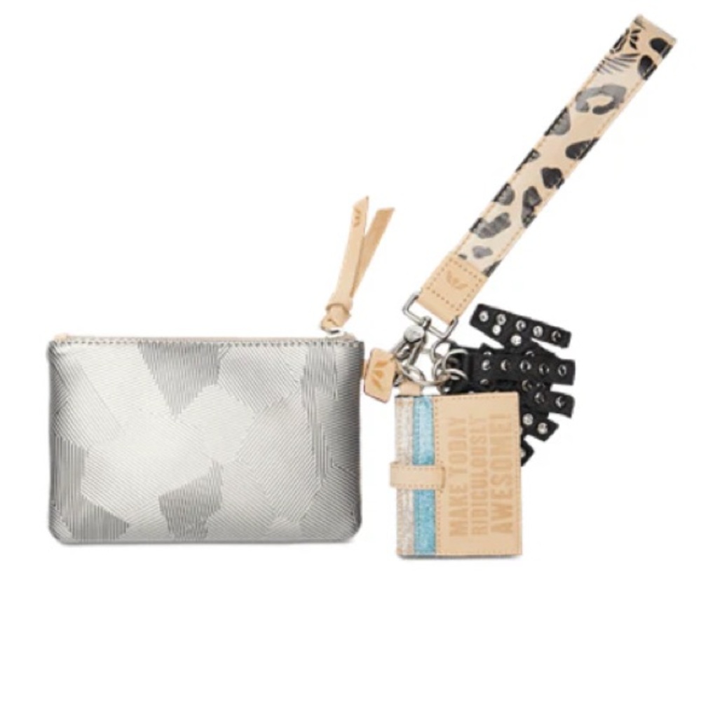 New Consuela wristlet leopard bag.